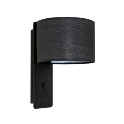 Faro Barcelona FOLD Επιτοίχιο Φωτιστικό Μαύρου Χρώματος E27- 64303