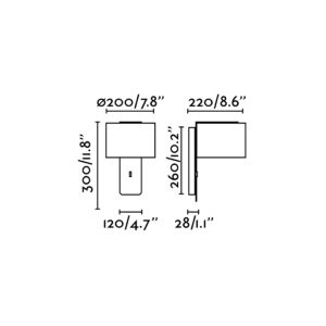 Faro Barcelona FOLD Επιτοίχιο Φωτιστικό Μαύρου Χρώματος E27- 64303