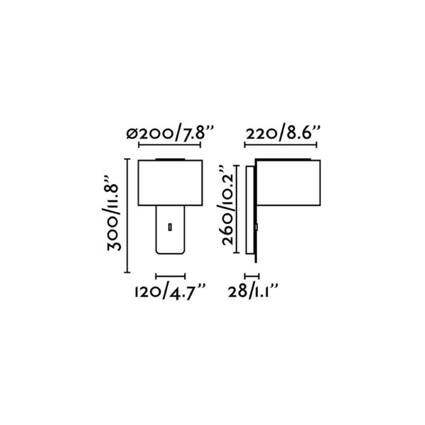 Faro Barcelona FOLD Επιτοίχιο Φωτιστικό Μαύρου Χρώματος E27- 64303