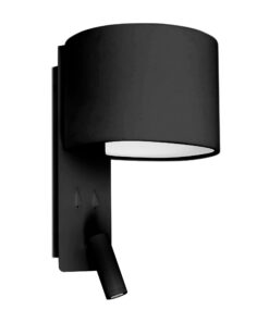 Faro Barcelona FOLD Επιτοίχιο Φωτιστικό Μαύρου Χρώματος, Αξεσουαρ Ανάγνωσης 1X E27 3W – 64305