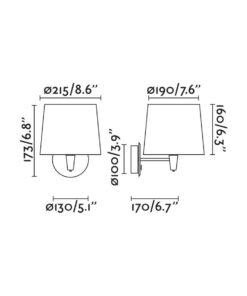 Faro Barcelona MAMBO Επιτοίχιο Φωτιστικό Λευκού-Πράσινου Χρώματος 1xE27- 64306