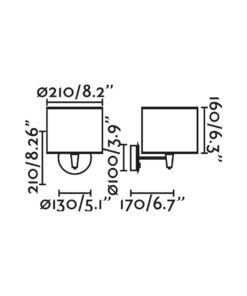 Faro Barcelona MAMBO Επιτοίχιο Φωτιστικό Μαύρου-Ρατταν Χρώματος 1xE27 – 64307-47