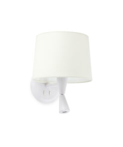 Faro Barcelona CONGA Επιτοίχιο Φωτιστικό Λευκού Χρώματος, Με LED Αναγνώστη- 64308-01