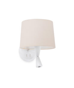 Faro Barcelona CONGA Επιτοίχιο Φωτιστικό, με LED Αναγνώστη, Μπεζ Χρώματος – 64308-02