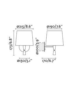 Faro Barcelona SAMBA Επιτοίχιο Φωτιστικό Λευκού Χρώματος Ε27 με Φως Ανάγνωσης LED 3W 3000K- 64308-35