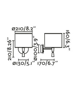 Faro Barcelona MAMBO Επιτοίχιο Φωτιστικό Μαύρο-Ρατταν Φωτιστικό με Αναγνώστη – 64309-47