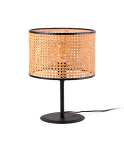 Faro Barcelona MAMBO Επιτραπέζιο Φωτιστικό Μαύρου-Ρατταν Χρώματος xE27- 64311