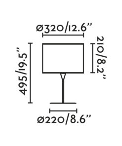 Faro Barcelona MAMBO Επιτραπέζιο Φωτιστικό Μαύρου-Ρατταν Χρώματος xE27- 64311
