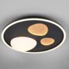 Φωτιστικό Οροφής Μαύρο Ματ PEBBLE LED 36W 4500lm CCT Dimmable με Τηλεχειριστήριο Trio Lighting – 643110132