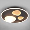 Φωτιστικό Οροφής Μαύρο Ματ PEBBLE LED 36W 4500lm CCT Dimmable με Τηλεχειριστήριο Trio Lighting – 643110132