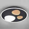 Φωτιστικό Οροφής Μαύρο Ματ PEBBLE LED 36W 4500lm CCT Dimmable με Τηλεχειριστήριο Trio Lighting – 643110132