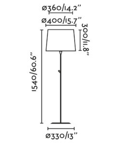 Faro Barcelona CONGA Φωτιστικό Δαπέδου, Μαύρου Χρώματος- 64313-09