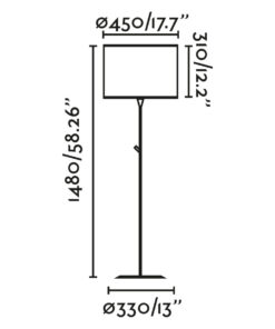 Faro Barcelona MAMBO Φωτιστικό Δαπέδου Ρατταν Χρώματος – 64313