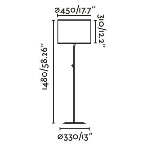 Faro Barcelona SAMBA Φωτιστικό Δαπέδου Μπεζ Χρώματος- 64313-41