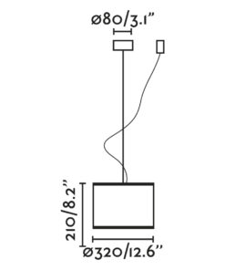 Faro Barcelona MAMBO Κρεμαστό Φωτιστικό Μαύρου-Ρατταν Χρώματος – 64314-48