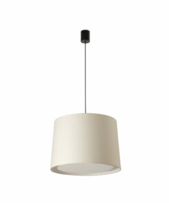 Κρεμαστό Φωτιστικό Μοντέρνο Μονόφωτο Καμπάνα Μπεζ CONGA E27 ø500*350 FARO – 64315-55