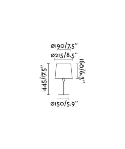 SAMBA Πορτατίφ με Πράσινο Καπέλο και Λευκή Βάση E27ø190 FARO – 64316-37