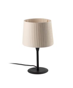 Faro Barcelona SAMBA Επιτραπέζιο Φωτιστικό Μαύρου-Μπεζ χρώματος Ε27 – 64317-35