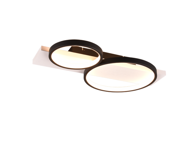 Φωτιστικό Οροφής Trio Lighting LED 26W 3000K Μαύρου Χρώματος - 643810232