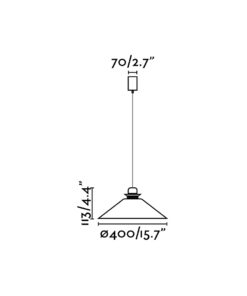 Faro Barcelona NAOS Κρεμαστό Φωτιστικό Μπεζ Χρώματος 1xE27- 64501