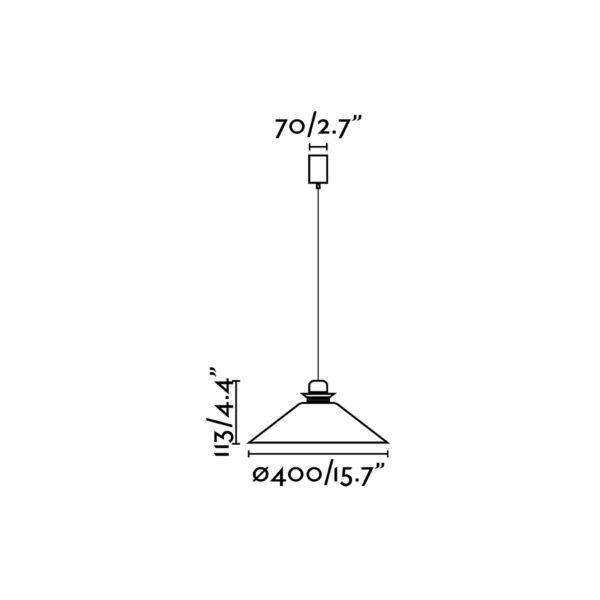Faro Barcelona NAOS Κρεμαστό Φωτιστικό Μπεζ Χρώματος 1xE27- 64501