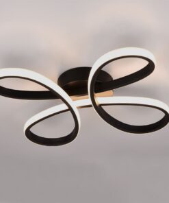 Φωτιστικό Οροφής Trio Lighting LED 22W 2600lm 3000K Step Dimmable Μαύρο Ματ – 645610132