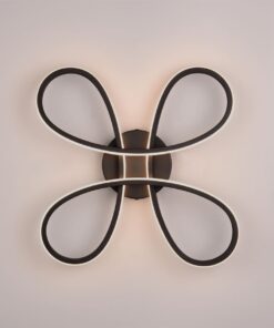 Φωτιστικό Οροφής Trio Lighting LED 22W 2600lm 3000K Step Dimmable Μαύρο Ματ – 645610132