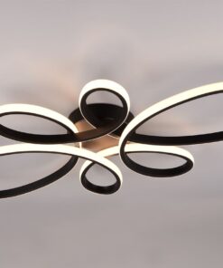 Φωτιστικό Οροφής Trio Lighting LED 32W 3900lm 3000K Step Dimmable Χρώματος Μαύρο Ματ – 645619132