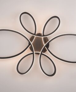 Φωτιστικό Οροφής Trio Lighting LED 32W 3900lm 3000K Step Dimmable Χρώματος Μαύρο Ματ – 645619132