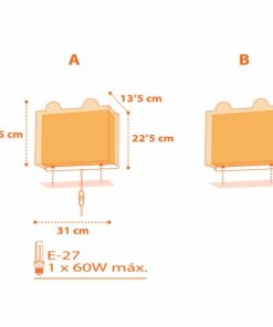 Little Tiger απλίκα τοίχου διπλού τοιχώματος Ango – 64568
