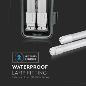 Αδιάβροχο φωτιστικό LED 2x10W 666mm Φυσικό λευκό 4000K V-TAC – 6465