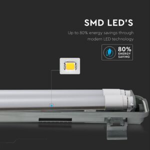 Αδιάβροχο φωτιστικό LED 2x10W 666mm Φυσικό λευκό 4000K V-TAC – 6465
