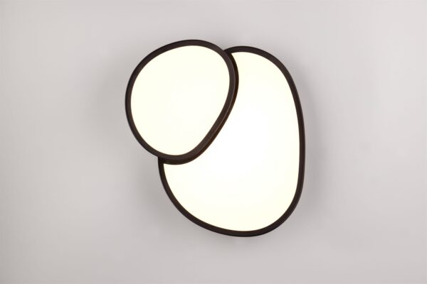 Φωτιστικό Οροφής Μαύρο Ματ RISE LED 21W 2400lm CCT Dimmable με Τηλεχειριστήριο Trio Lighting – 647510232