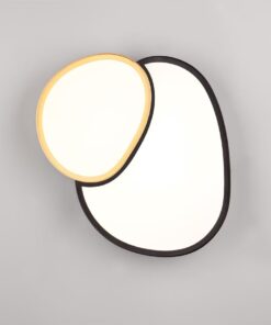 Φωτιστικό Οροφής RISE Trio Lighting LED 21W 2400lm CCT Dimmable Με Τηλεχειριστήριο Μαύρο-Χρυσό – 647510280