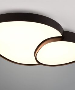 Φωτιστικό Οροφής RISE Trio Lighting LED 45W 5300lm CCT Dimmable Με Τηλεχειριστήριο Χρώματος Μαύρο Ματ – 647519232