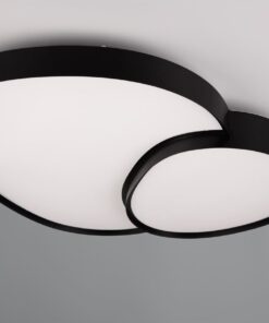 Φωτιστικό Οροφής RISE Trio Lighting LED 45W 5300lm CCT Dimmable Με Τηλεχειριστήριο Χρώματος Μαύρο Ματ – 647519232