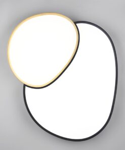 Φωτιστικό Οροφής RISE Trio Lighting LED 45W 5300lm CCT Dimmable Με Τηλεχειριστήριο Μαύρο Ματ-Χρυσό – 647519280