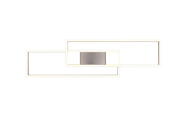 LED Φωτιστικό Οροφής ALBANY Νίκελ Ματ 37W 4300lm CCT Dimmable με Τηλεχειριστήριο Trio Lighting – 647710407