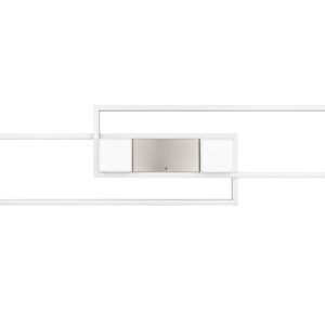 LED Φωτιστικό Οροφής ALBANY Νίκελ Ματ 37W 4300lm CCT Dimmable με Τηλεχειριστήριο Trio Lighting – 647710407