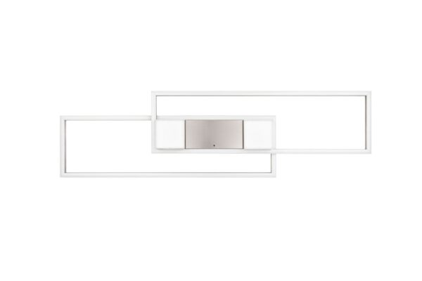 LED Φωτιστικό Οροφής ALBANY Νίκελ Ματ 37W 4300lm CCT Dimmable με Τηλεχειριστήριο Trio Lighting – 647710407