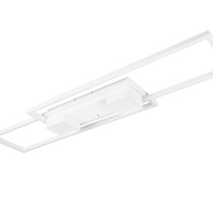 LED Φωτιστικό Οροφής ALBANY Λευκό Ματ 37W 4300lm CCT Dimmable με Τηλεχειριστήριο Trio Lighting – 647710431