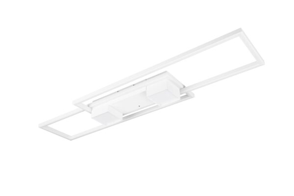 LED Φωτιστικό Οροφής ALBANY Λευκό Ματ 37W 4300lm CCT Dimmable με Τηλεχειριστήριο Trio Lighting – 647710431