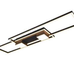 LED Φωτιστικό Οροφής ALBANY Μαύρο Ματ 37W 4300lm CCT Dimmable με Τηλεχειριστήριο Trio Lighting – 647710432