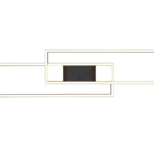 LED Φωτιστικό Οροφής ALBANY Μαύρο Ματ 37W 4300lm CCT Dimmable με Τηλεχειριστήριο Trio Lighting – 647710432