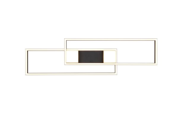 LED Φωτιστικό Οροφής ALBANY Μαύρο Ματ 37W 4300lm CCT Dimmable με Τηλεχειριστήριο Trio Lighting – 647710432