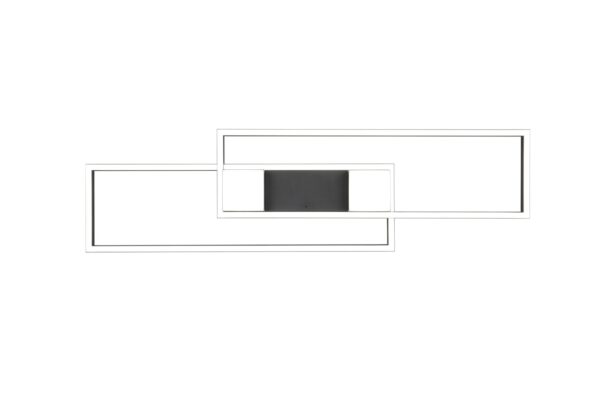 LED Φωτιστικό Οροφής ALBANY Μαύρο Ματ 37W 4300lm CCT Dimmable με Τηλεχειριστήριο Trio Lighting – 647710432