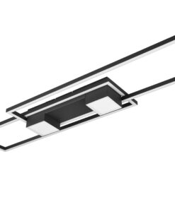 LED Φωτιστικό Οροφής ALBANY Μαύρο Ματ 37W 4300lm CCT Dimmable με Τηλεχειριστήριο Trio Lighting – 647710432