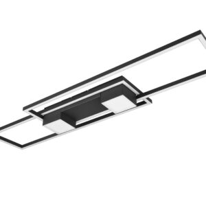 LED Φωτιστικό Οροφής ALBANY Μαύρο Ματ 37W 4300lm CCT Dimmable με Τηλεχειριστήριο Trio Lighting – 647710432