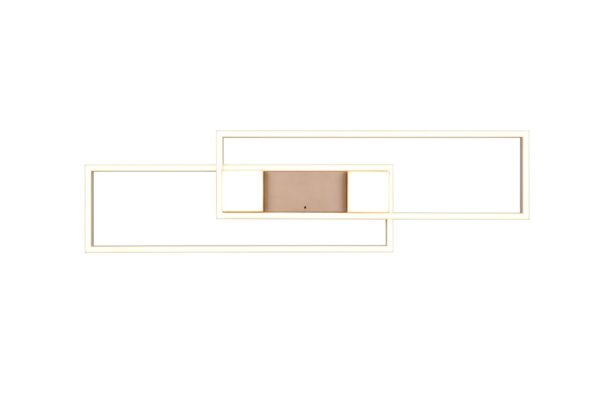 LED Φωτιστικό Οροφής ALBANY Καφέ 37W 4300lm CCT Dimmable με Τηλεχειριστήριο Trio Lighting – 647710465