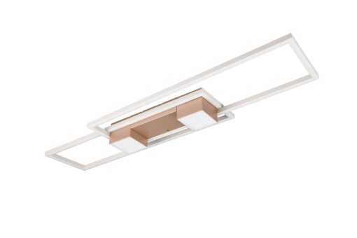 LED Φωτιστικό Οροφής ALBANY Καφέ 37W 4300lm CCT Dimmable με Τηλεχειριστήριο Trio Lighting – 647710465